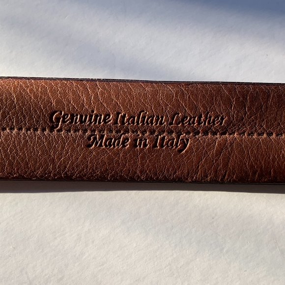 ITALIAN Men's LEATHER BELT Made in Italy Sz 40 - Picture 2 of 13